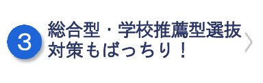総合型・学校推薦型選抜対策もばっちり!